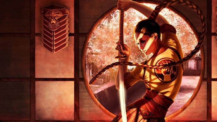 Samurai Girl Sword In Hand